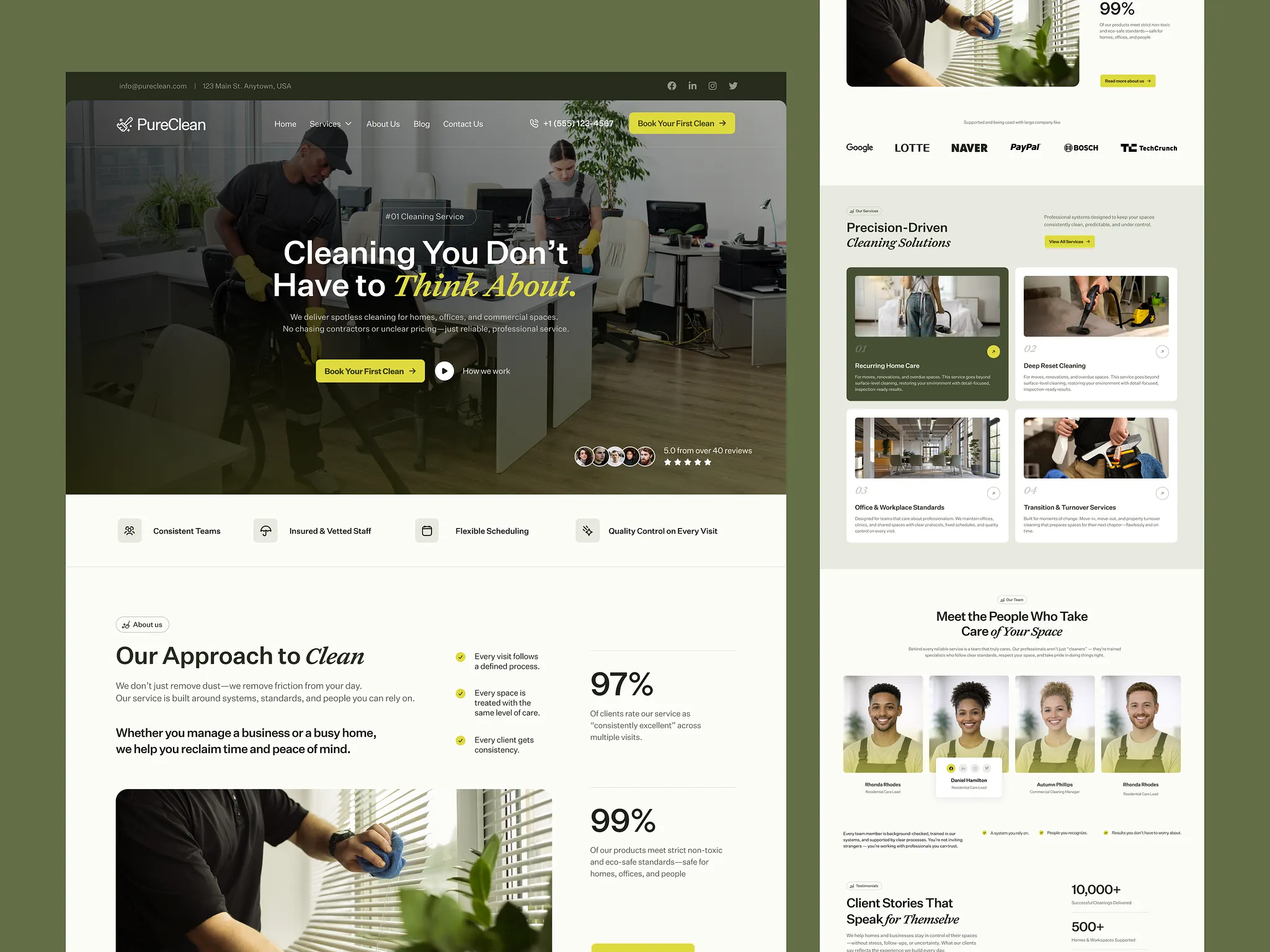 Cleaning website